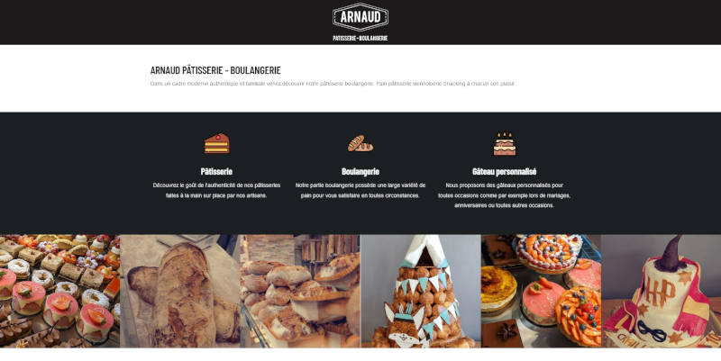 Le site Pâtisserie Arnaud