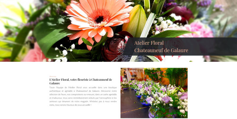 Le site Atelier Floral