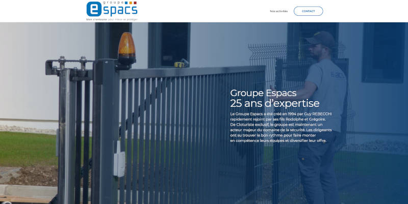 Le site Groupe ESPACS