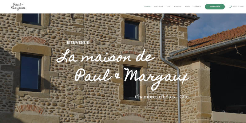 Le site La maison de Paul & Margaux
